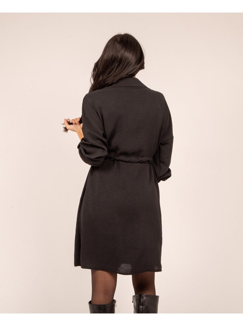 Robe saharienne IDITE Noir - Kiabi