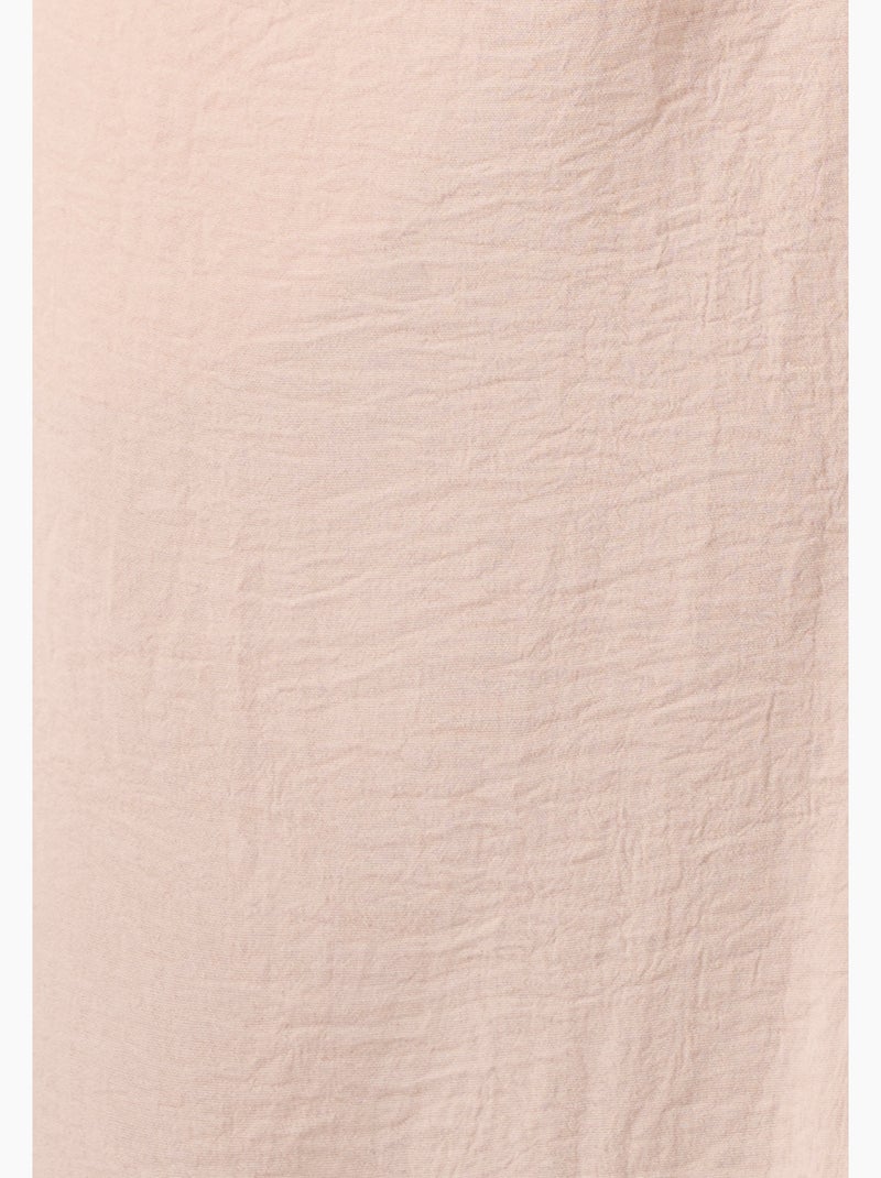 Robe-saharienne tissu crêpe - Damart Marron - Kiabi