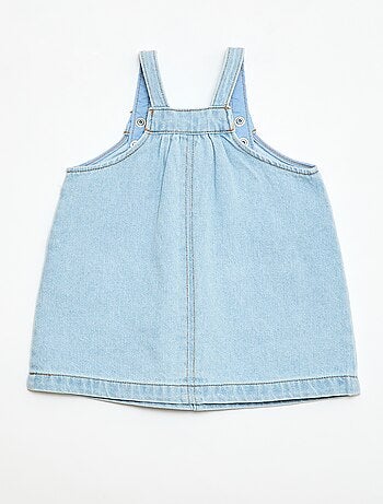 Robe salopette avec 2 poches plaquées devant