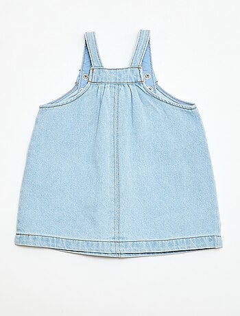 Robe salopette avec 2 poches plaquées devant