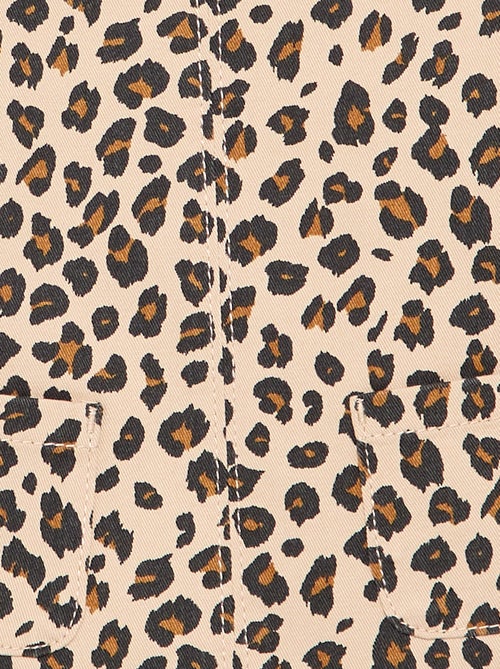 Robe salopette avec imprimé 'léopard' - Kiabi