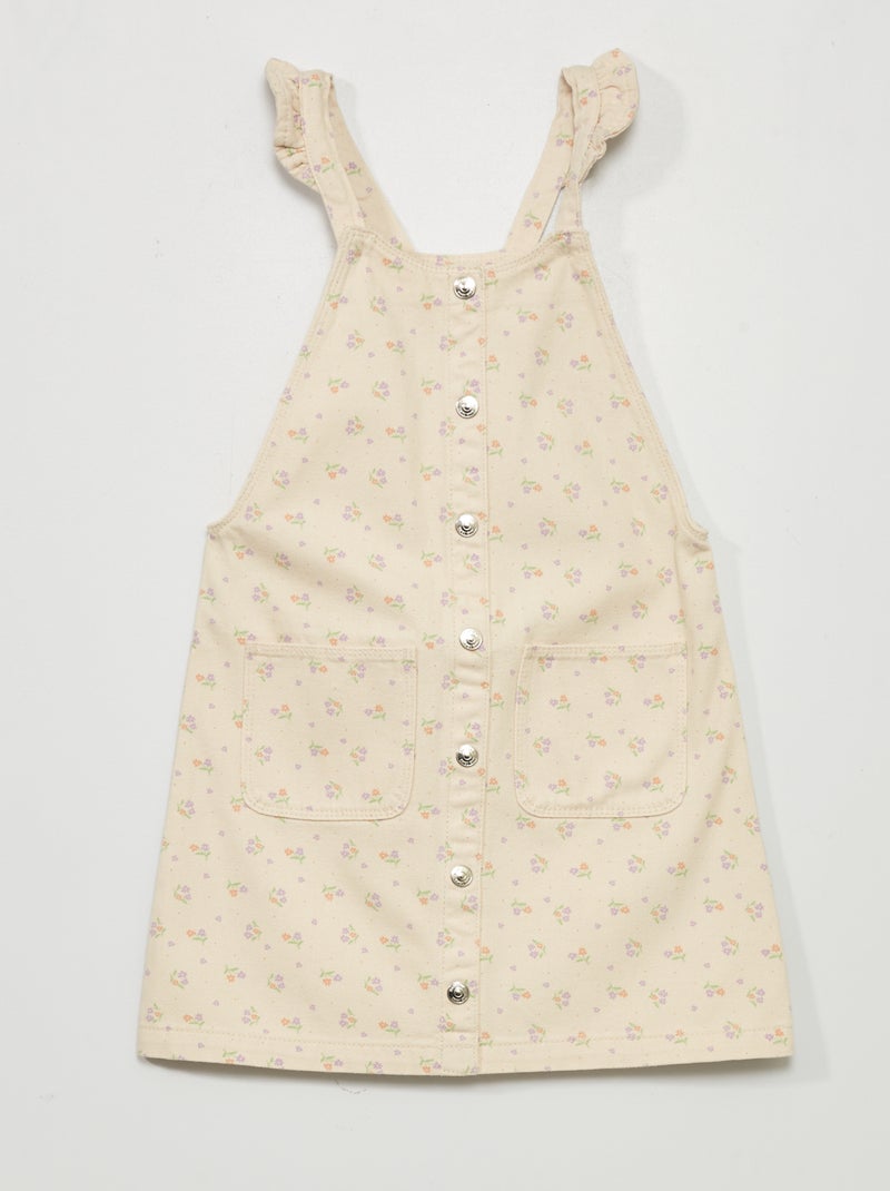 Robe salopette Beige - Kiabi