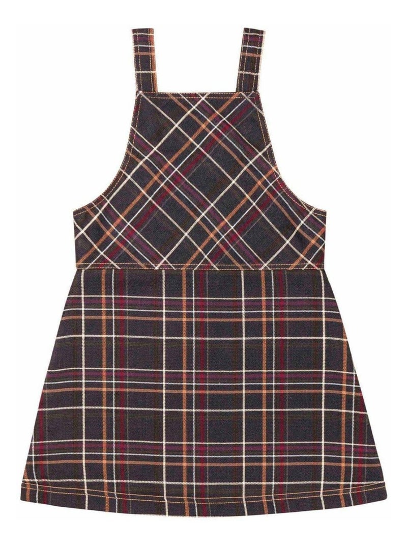 Robe Salopette   Carreaux Tartan   LOLA - La Faute à Voltaire Marron - Kiabi