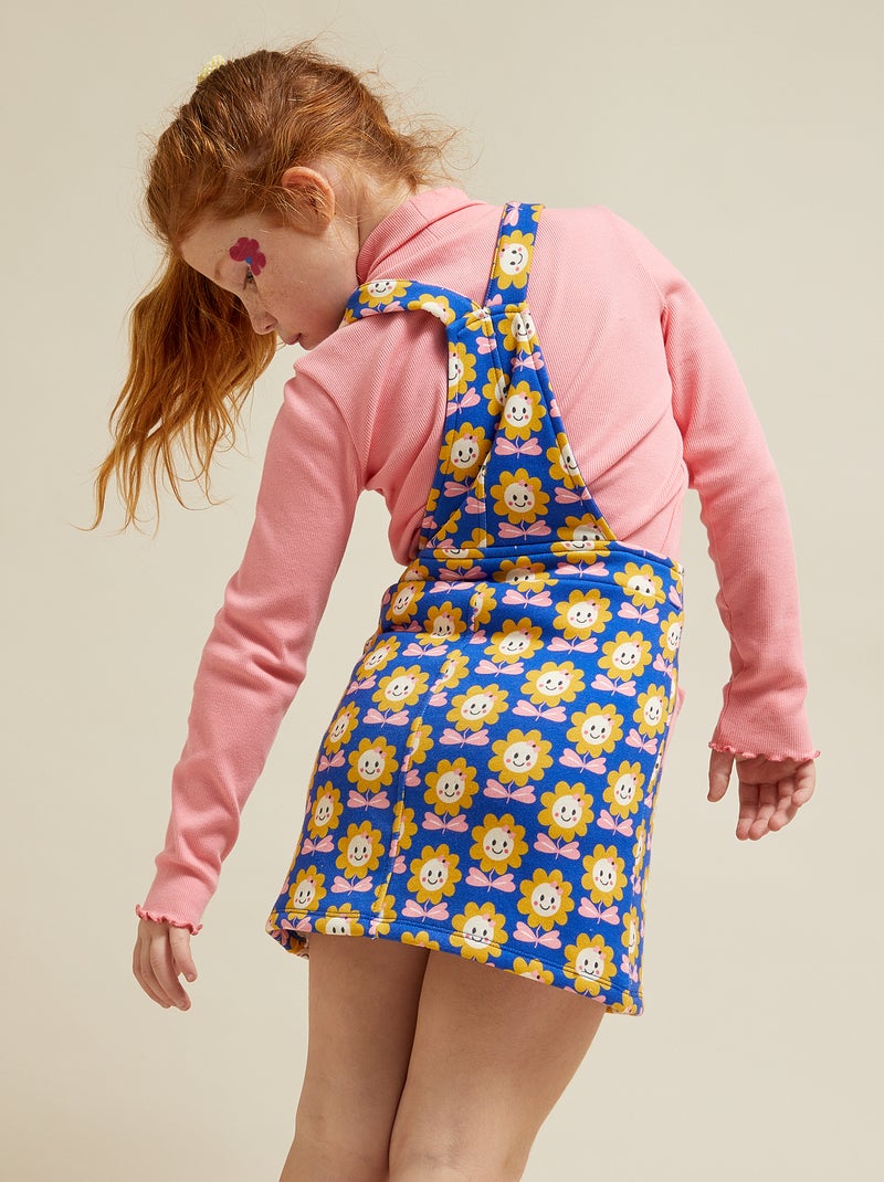 Robe salopette courte - Kiabi  X chacha Bleu/jaune/rose - Kiabi