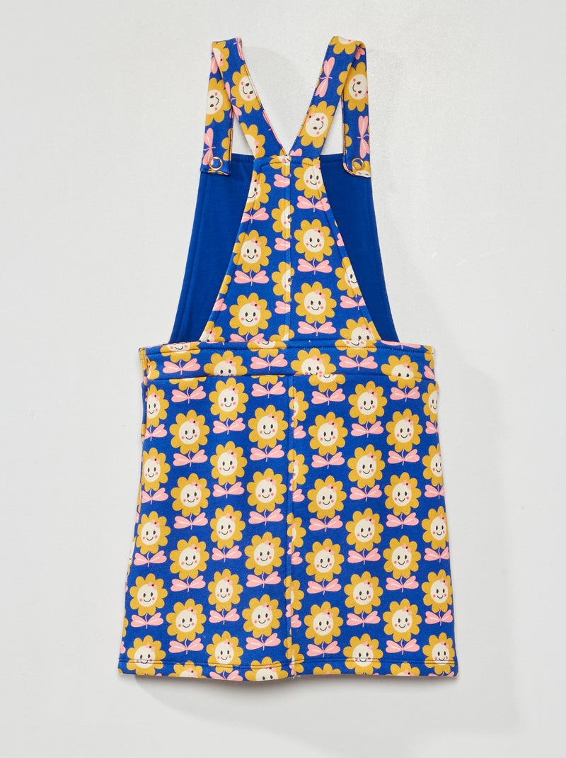 Robe salopette courte - Kiabi  X chacha Bleu/jaune/rose - Kiabi