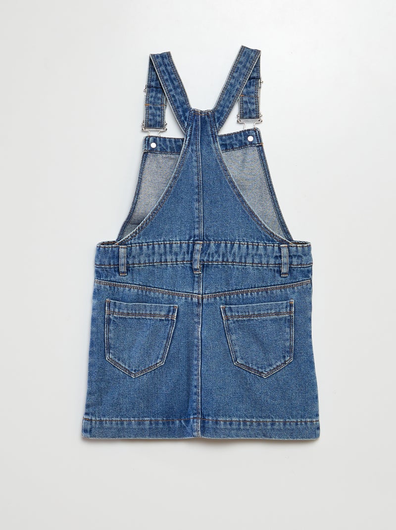 Robe salopette courte en jean Bleu - Kiabi