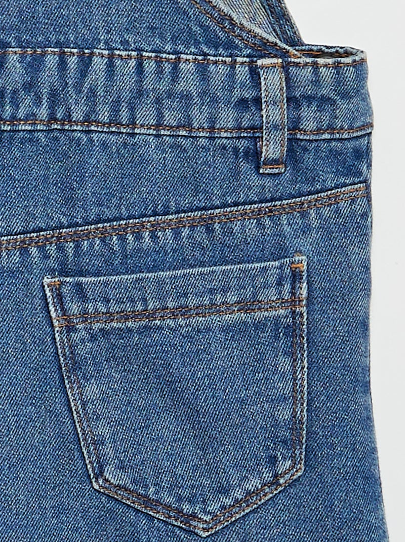 Robe salopette courte en jean Bleu - Kiabi