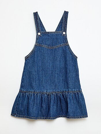 Robe salopette courte en jean
