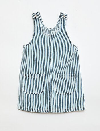 Robe salopette courte en jean