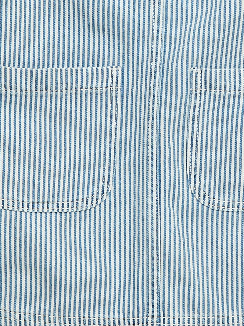 Robe salopette courte en jean Bleu - Kiabi