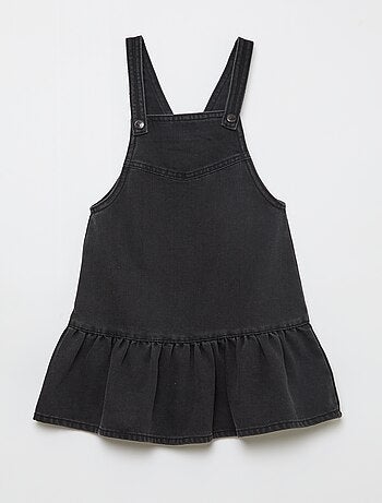 Robe salopette courte en jean