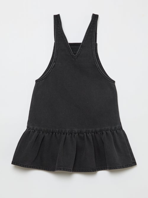 Robe salopette courte en jean - Kiabi