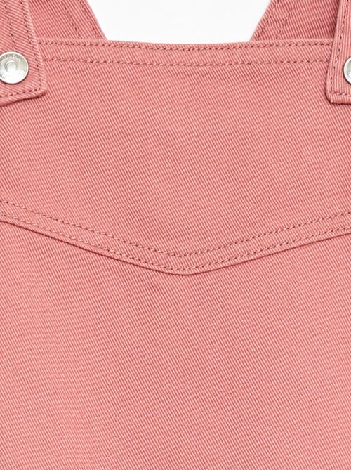 Robe salopette courte en jean - Kiabi