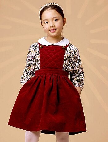 Robe Salopette Hiver Velours ÉCOLIÈRE - La Faute à Voltaire