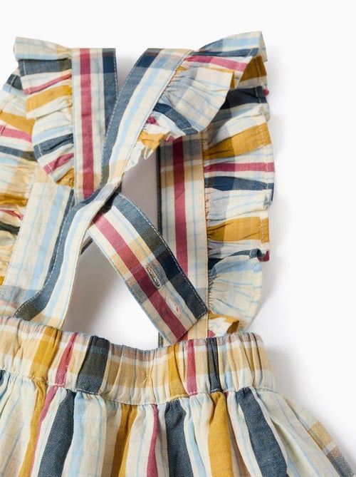 Robe-salopette en Coton à Carreaux Brothers & Sisters - Kiabi