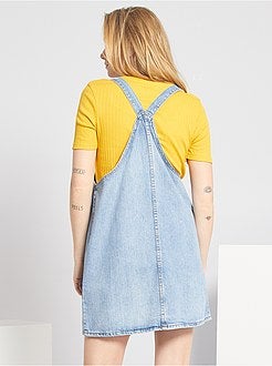 Robe salopette en denim - Kiabi