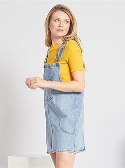 Robe salopette en denim - Kiabi