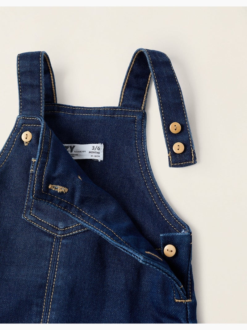 Robe Salopette en Denim Bleu - Kiabi