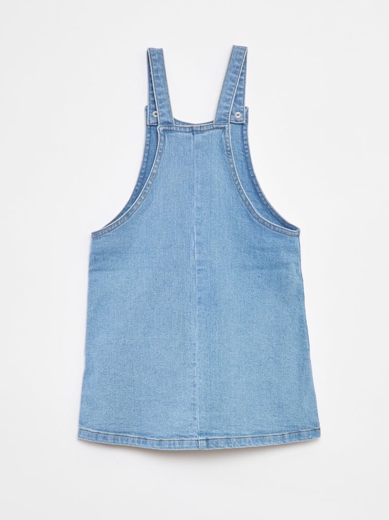 Robe salopette en denim 'Stitch' Bleu - Kiabi