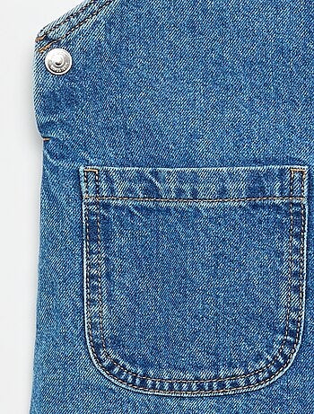 Robe salopette en jean avec 2 poches plaquées