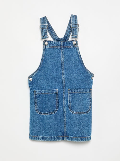 Robe salopette en jean avec 2 poches plaquées - Kiabi Robe salopette en jean avec 2 poches plaquées - Kiabi