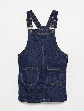 Robe salopette en jean avec 2 poches plaquées