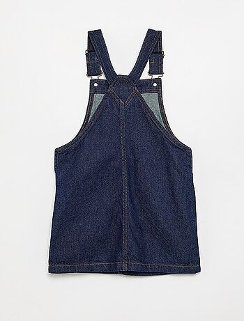 Robe salopette en jean avec 2 poches plaquées