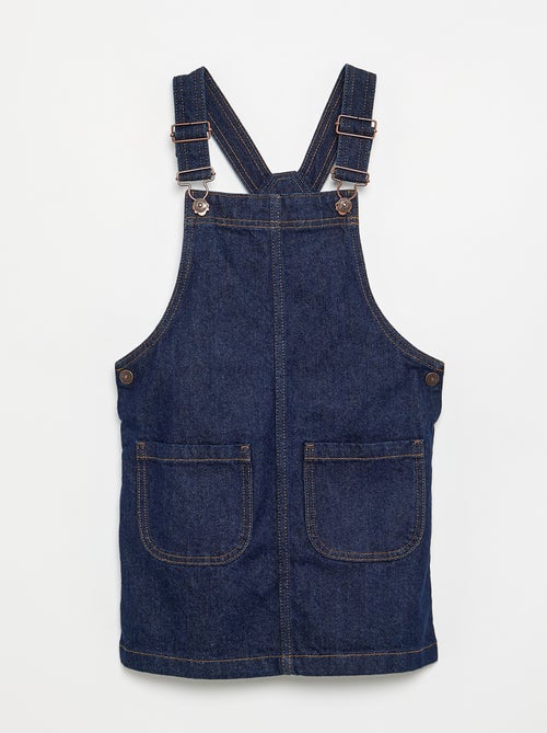 Robe salopette en jean avec 2 poches plaquées - Kiabi Robe salopette en jean avec 2 poches plaquées - Kiabi