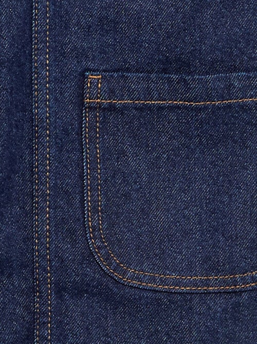 Robe salopette en jean avec 2 poches plaquées - Kiabi Robe salopette en jean avec 2 poches plaquées - Kiabi