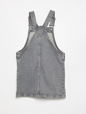 Robe salopette en jean avec 2 poches plaquées