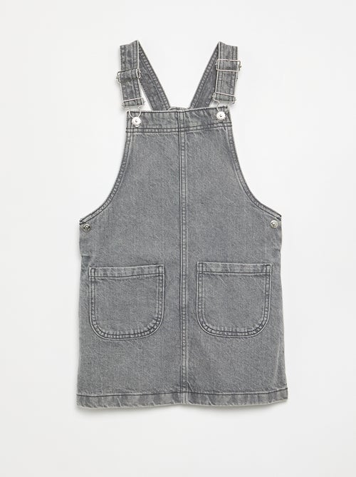 Robe salopette en jean avec 2 poches plaquées - Kiabi Robe salopette en jean avec 2 poches plaquées - Kiabi
