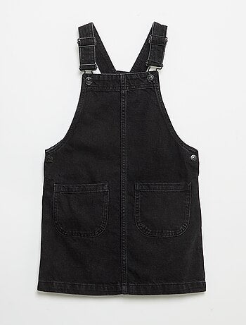 Robe salopette en jean avec 2 poches plaquées