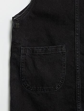 Robe salopette en jean avec 2 poches plaquées