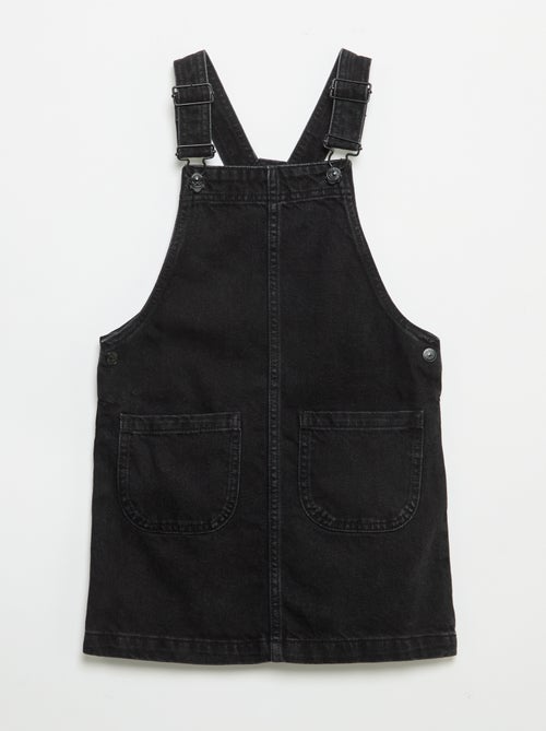 Robe salopette en jean avec 2 poches plaquées - Kiabi