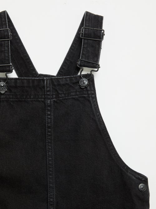 Robe salopette en jean avec 2 poches plaquées - Kiabi