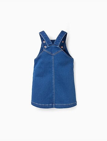 Robe salopette en jean avec poche à l'avant