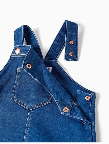 Robe salopette en jean avec poche à l'avant