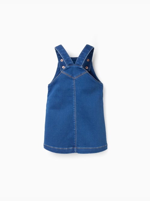 Robe salopette en jean avec poche à l'avant - Kiabi