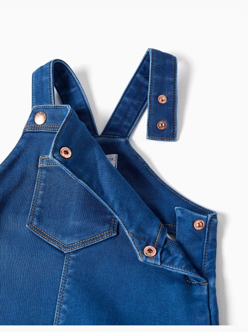 Robe salopette en jean avec poche à l'avant - Kiabi