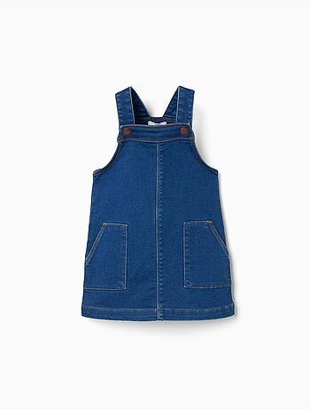 Robe salopette en jean avec poches avant