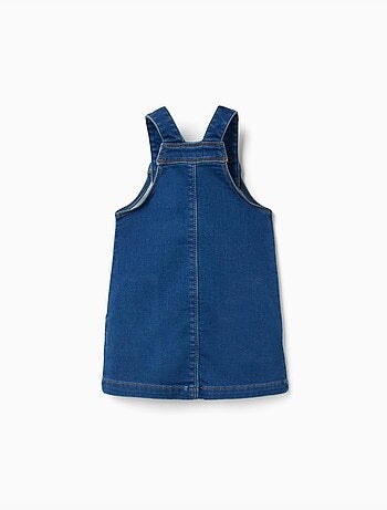 Robe salopette en jean avec poches avant