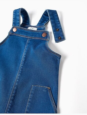 Robe salopette en jean avec poches avant