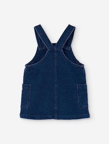 Robe salopette en jean avec poches latérales