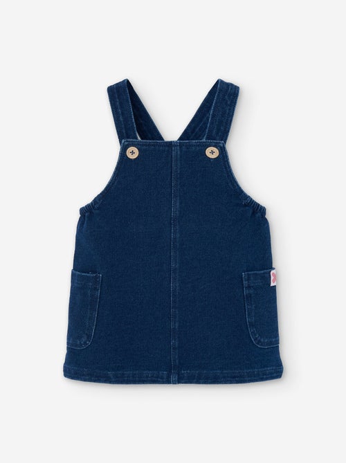 Robe salopette en jean avec poches latérales - Kiabi