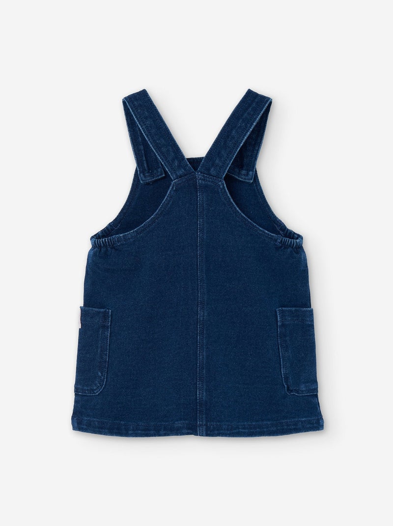 Robe salopette en jean avec poches latérales Bleu - Kiabi
