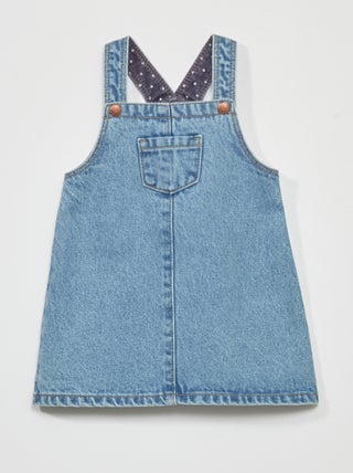 Robe salopette en jean