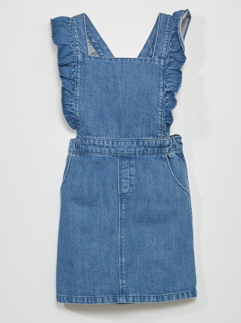 Robe salopette en jean Denim foncé - Kiabi