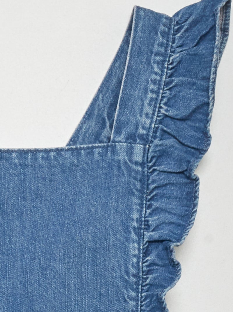 Robe salopette en jean Denim foncé - Kiabi