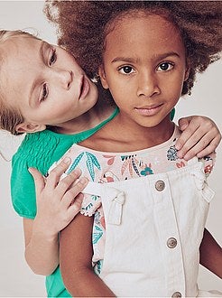 Robe salopette en twill - Kiabi