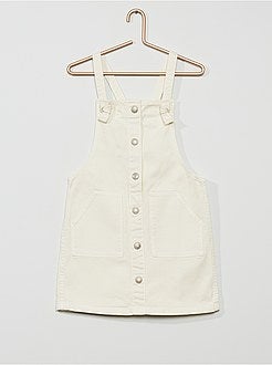 Robe salopette en twill - Kiabi